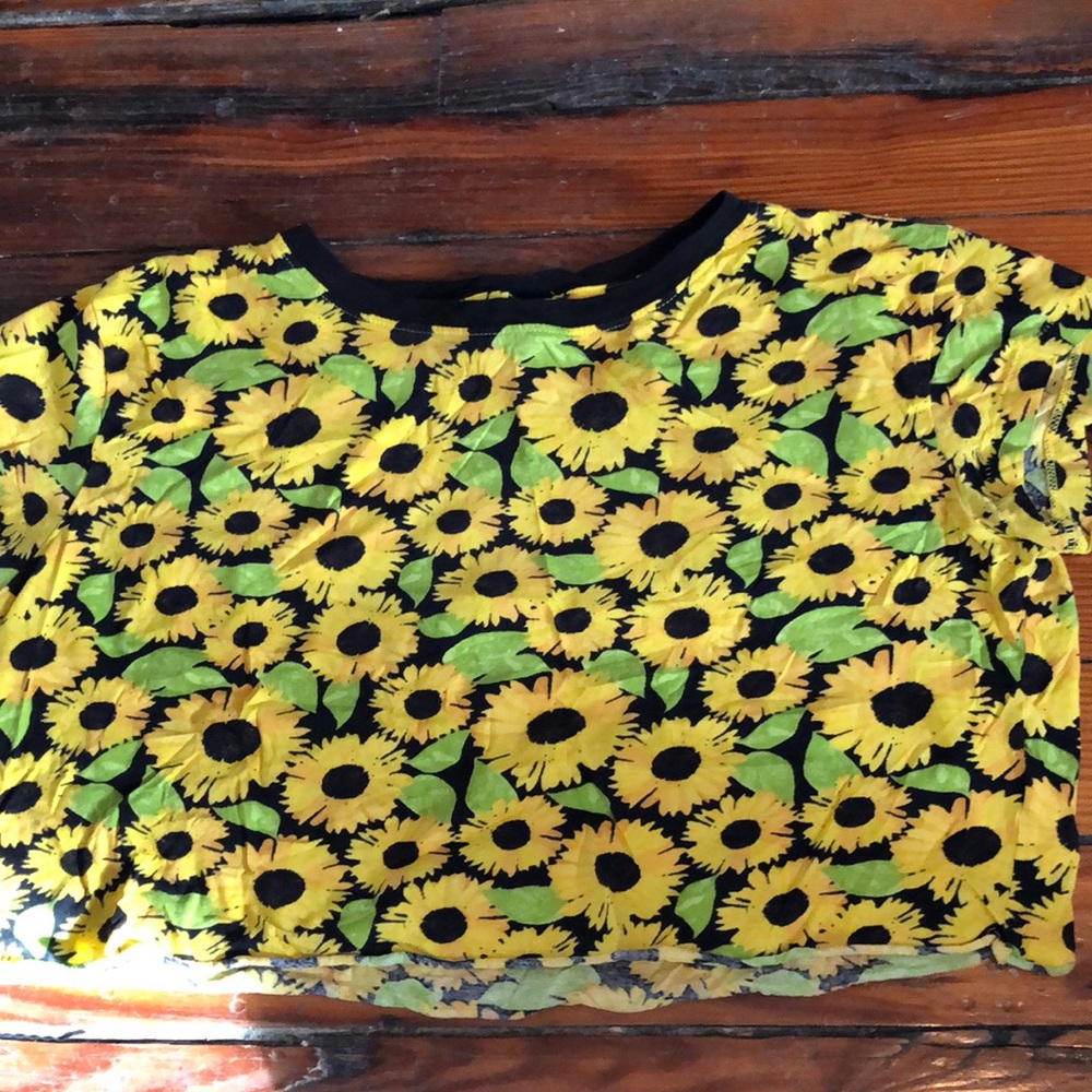 Sunflower Crop top